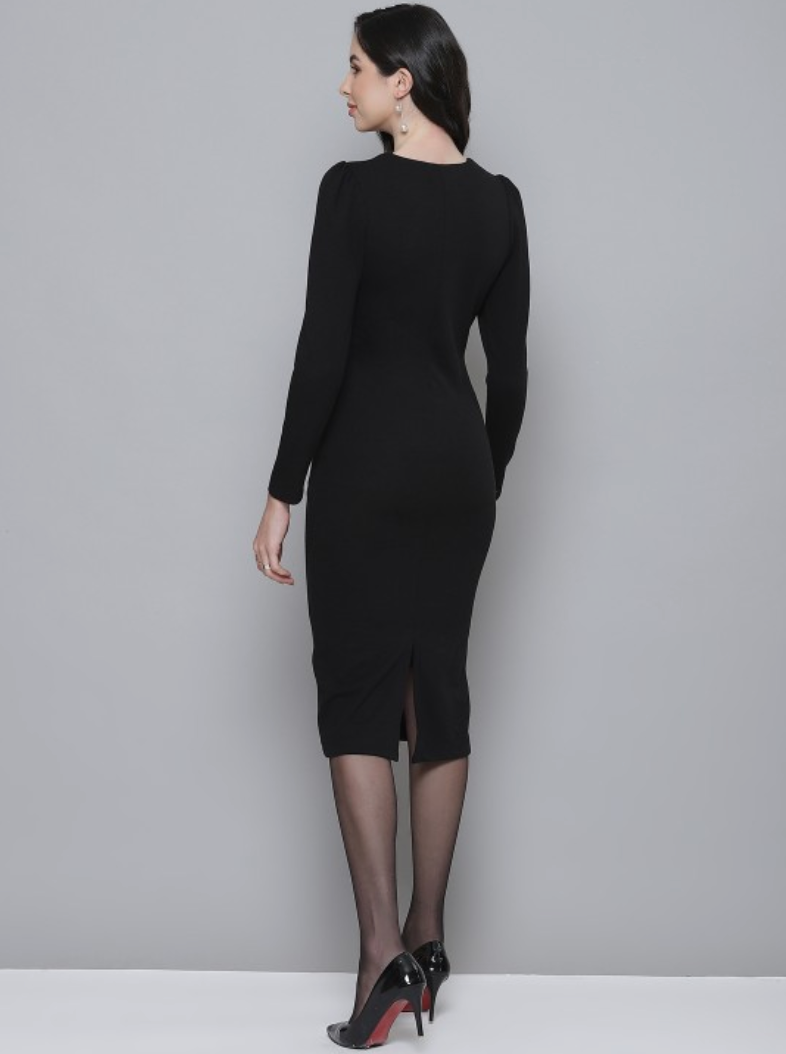 Eclipse Black Sheath Dress